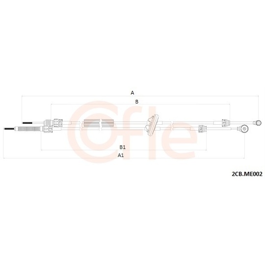 2CB.ME002 - Cable, manual transmission 