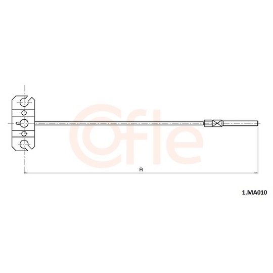 1.MA010 - Cable, parking brake 