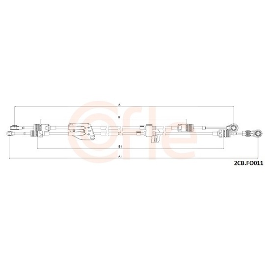 2CB.FO011 - Cable, manual transmission 