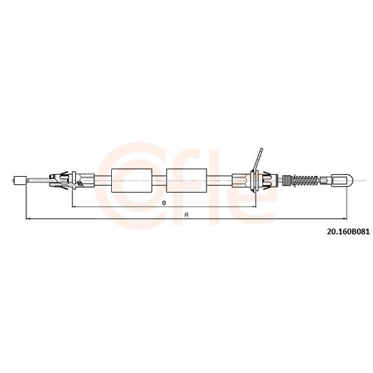 20.160B081 - Cable, parking brake 