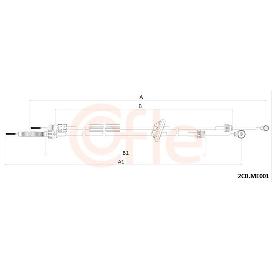 2CB.ME001 - Vajer, manuell transmission 