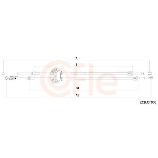 2CB.CT003 - Cable, manual transmission 