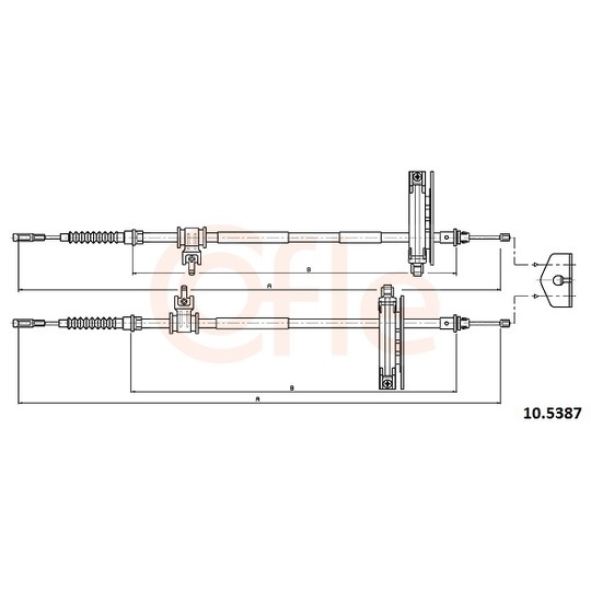 10.5387 - Cable, parking brake 