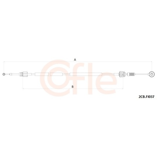 2CB.FI037 - Cable, manual transmission 