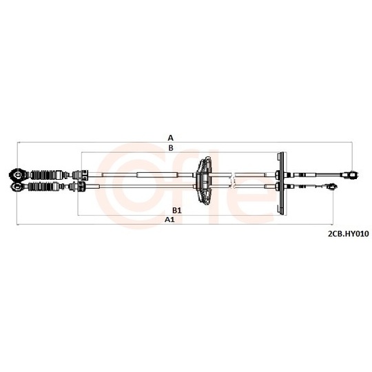 2CB.HY010 - Cable, manual transmission 