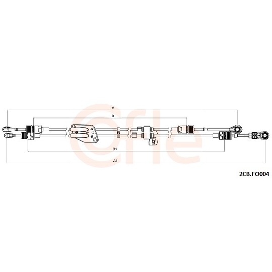 2CB.FO004 - Cable, manual transmission 