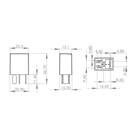 0 986 AH0 322 - Relay, main current 