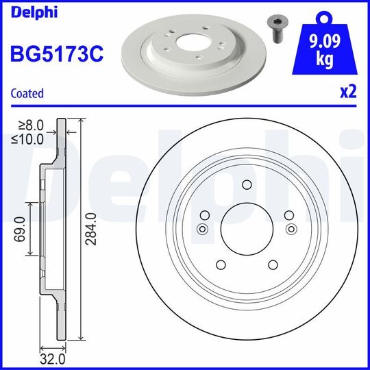 BG5173C - Bromsskiva 