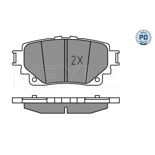 025 205 8215/PD - Brake Pad Set, disc brake 