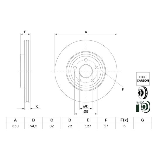 0 986 479 F01 - Brake Disc 