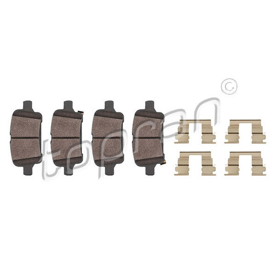 624 521 - Brake Pad Set, disc brake 