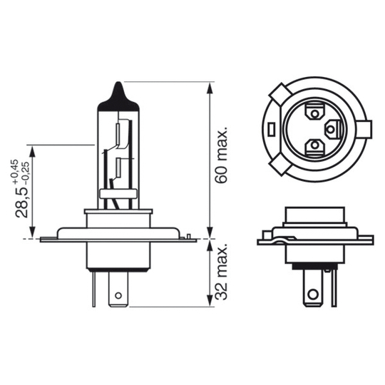 1 987 301 425 - Bulb, headlight 