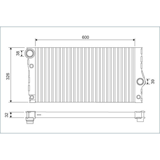 701123 - Radiaator, mootorijahutus 