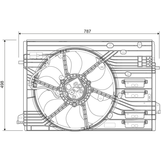 696456 - Fan, radiator 