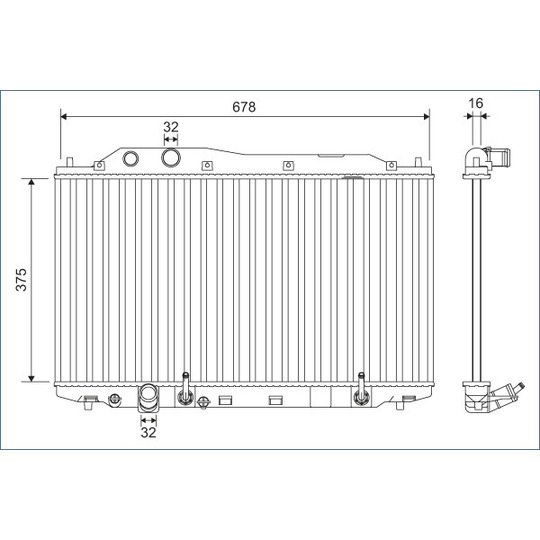 701135 - Radiator, engine cooling 