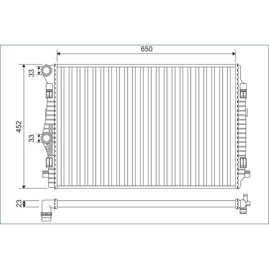 701132 - Radiator, engine cooling 