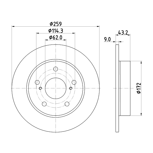 MDC2908C - Brake Disc 