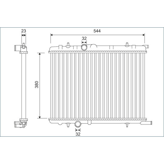 701124 - Radiaator, mootorijahutus 