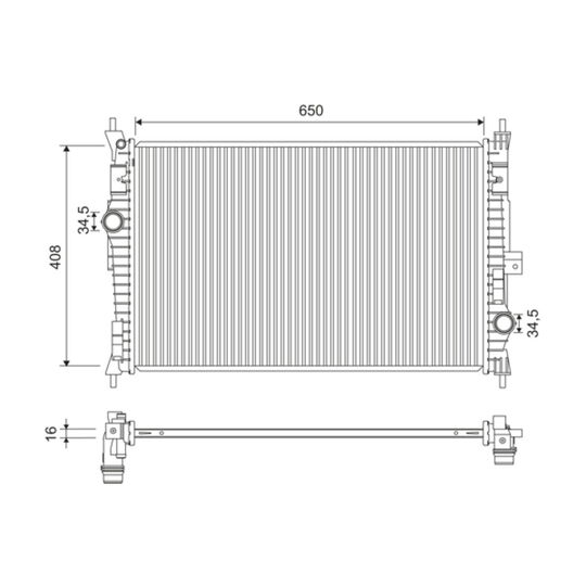 701173 - Radiaator, mootorijahutus 