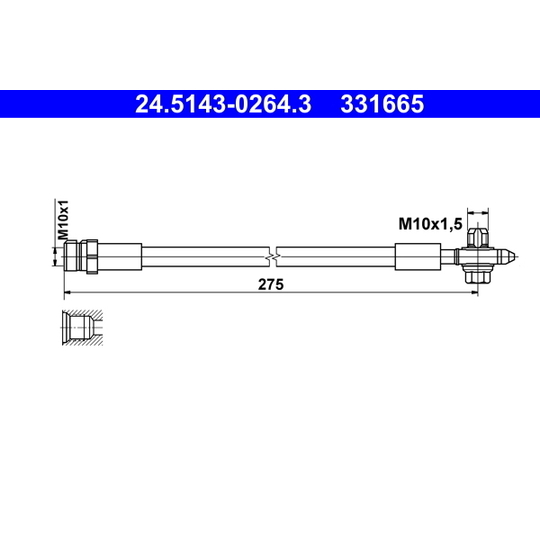 24.5143-0264.3 - Brake Hose 