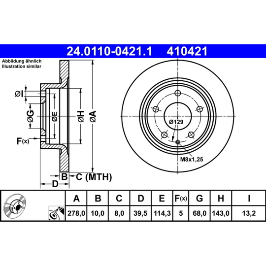 24.0110-0421.1 - Brake Disc 