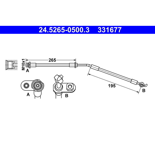 24.5265-0500.3 - Bromsslang 