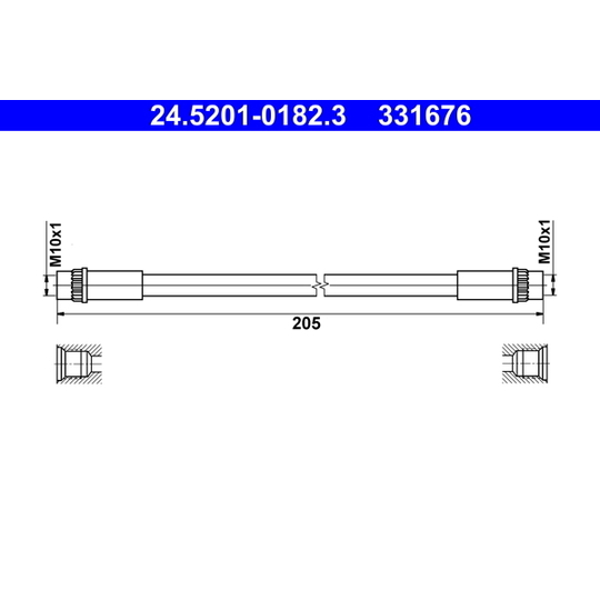 24.5201-0182.3 - Brake Hose 