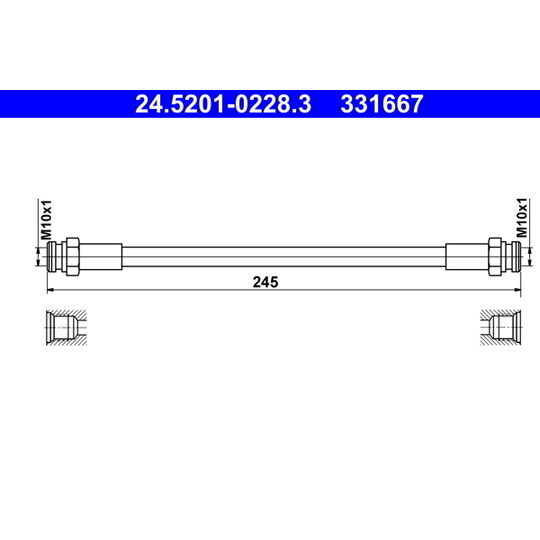 24.5201-0228.3 - Bromsslang 