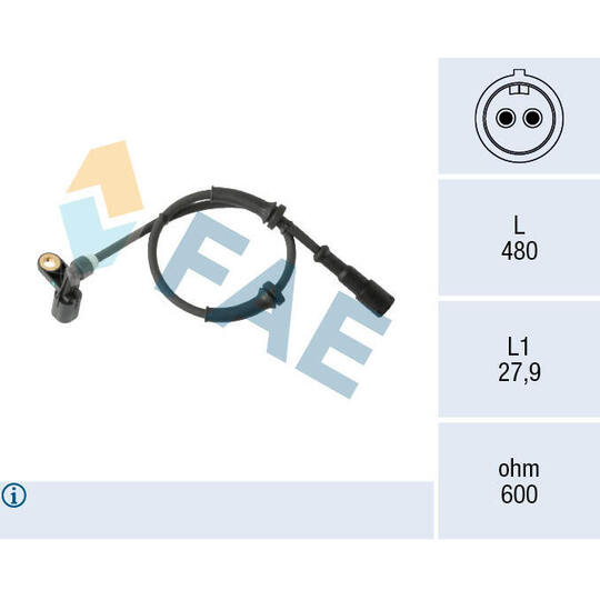 78574 - Sensor, wheel speed 