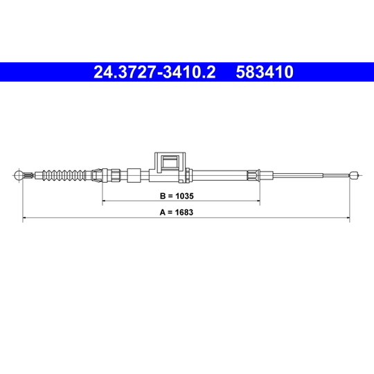 24.3727-3410.2 - Cable, parking brake 