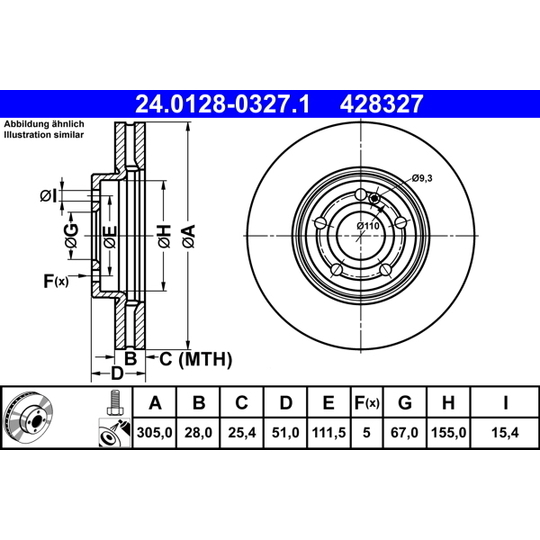 24.0128-0327.1 - Bromsskiva 