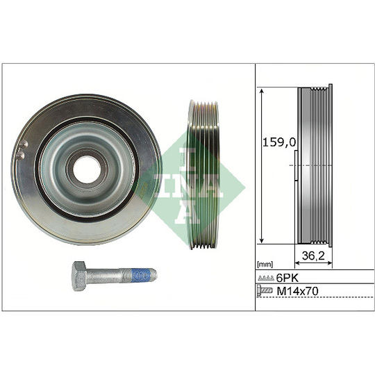 544 0173 20 - Belt Pulley Set, crankshaft 