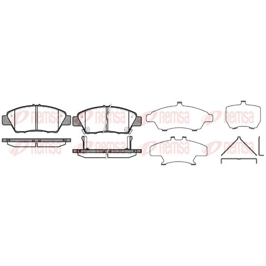 1358.02 - Brake Pad Set, disc brake 