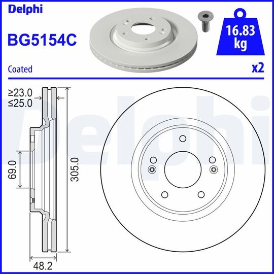 BG5154C - Brake Disc 