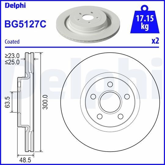 BG5127C - Brake Disc 