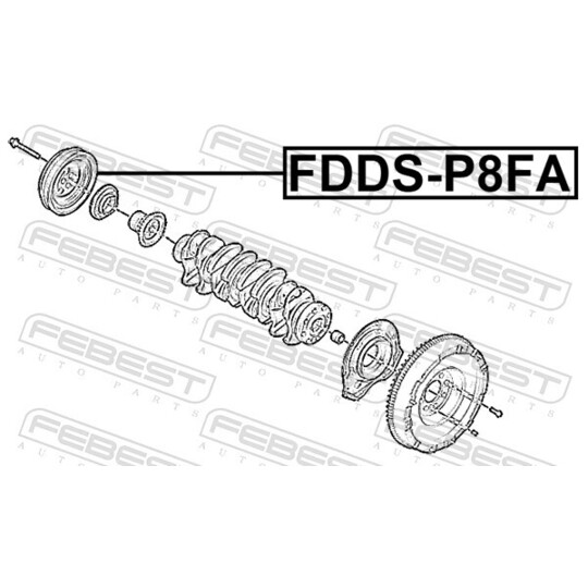 FDDS-P8FA - Belt Pulley, crankshaft 