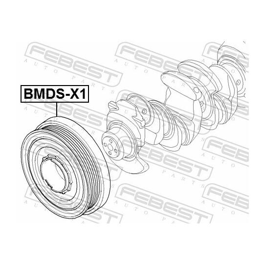 BMDS-N47 - Remskiva, vevaxel 