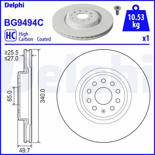 BG9494C - Brake Disc 