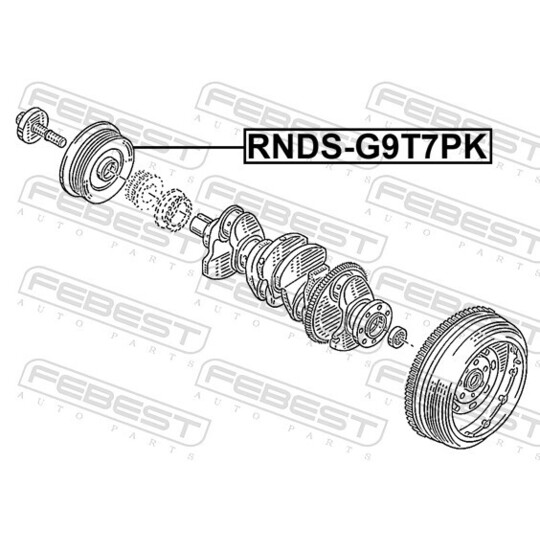 RNDS-G9T7PK - Belt Pulley, crankshaft 