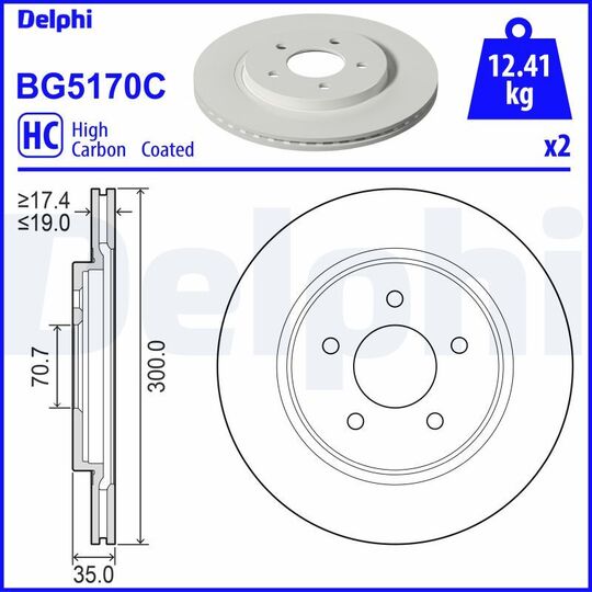 BG5170C - Brake Disc 