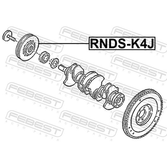 RNDS-K4J - Belt Pulley, crankshaft 