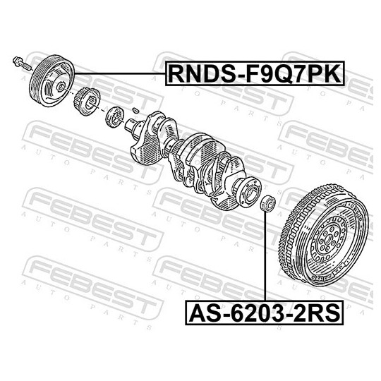 RNDS-F9Q7PK - Belt Pulley, crankshaft 