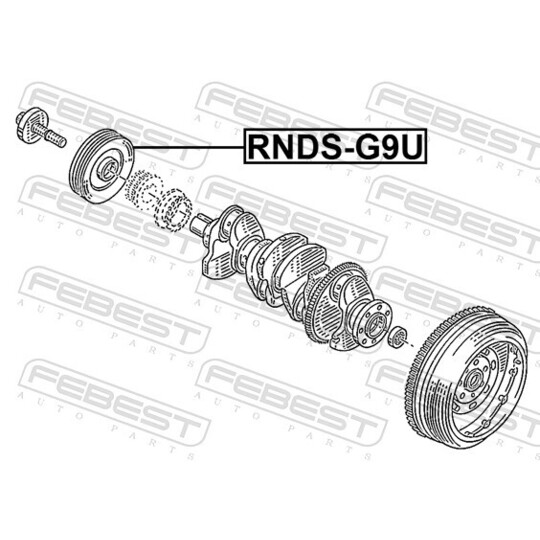 RNDS-G9U - Belt Pulley, crankshaft 