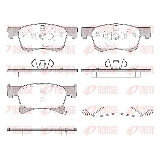 1580.02 - Brake Pad Set, disc brake 