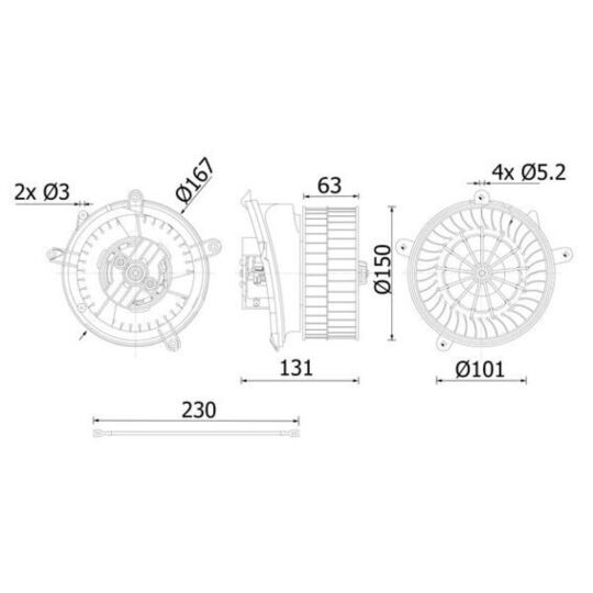 AB 59 000S - Kupéfläkt 