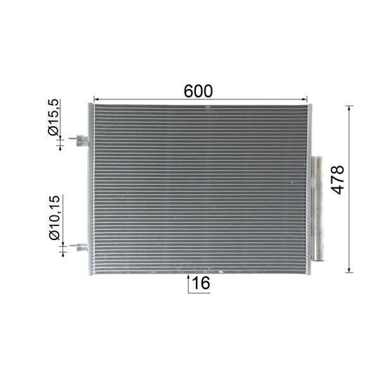 AC 1131 000P - Lauhdutin, ilmastointilaite 