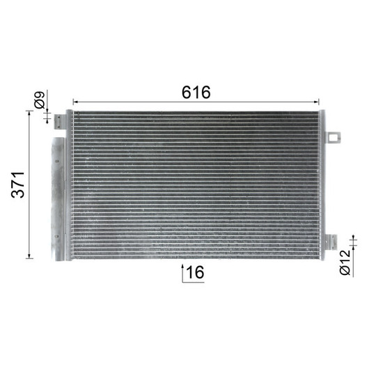 AC 1127 000P - Condenser, air conditioning 