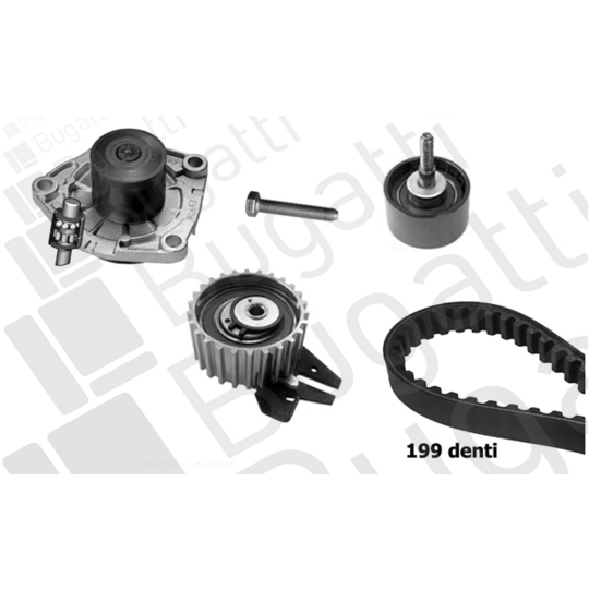 KBU10184A - Water Pump & Timing Belt Kit 