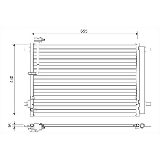 822633 - Condenser, air conditioning 