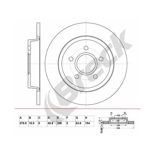 BR 048 SA100 - Brake Disc 